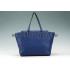 Cheap Gucci Swing Leather Tote Dark Blue Medium 607683