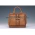 Gucci Duilio Brogue Tan Leather  Handle Bag