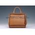 Gucci Duilio Brogue Tan Leather  Handle Bag