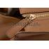 Gucci Duilio Brogue Tan Leather  Handle Bag