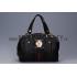 Replica Gucci Aviatrix Medium Black Ostrich Leather Boston Bag