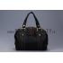 Replica Gucci Aviatrix Medium Black Ostrich Leather Boston Bag