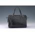 Gucci Duilio Brogue Boston Black Leather Bag