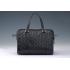 Gucci Duilio Brogue Boston Black Leather Bag