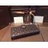 Gucci Wallet Lattice Pattern Black Calfskin Purse