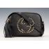 Gucci Soho Disco Studded Leather Bag Black