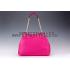 Gucci Large Soho Leather Shoulder Bag with Chain Straps Bright Pink