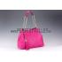 Gucci Large Soho Leather Shoulder Bag with Chain Straps Bright Pink