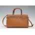 Gucci Bamboo Shopper Leather Small Tote Tan 607319