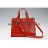 Gucci Red Ostrich Leather Work Bag 607335