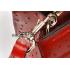 Gucci Red Ostrich Leather Work Bag 607335