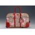 Gucci GG Supreme Blooms Red Print Wheeled Suitcase 18926977