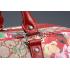 Gucci GG Supreme Blooms Red Print Wheeled Suitcase 18926977