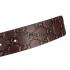 Guccissima Brown Leather Belt with Square Interlocking Buckle