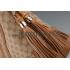 Gucci Medium Woven Tassels Tan Leather Trim Guccissima Hobo 607327