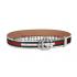 Gucci Web Leather Belt with Interlocking G Buckle