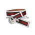 Gucci Web Leather Belt with Interlocking G Buckle