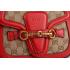 Gucci Lady Web GG Canvas And Red Leather Small Bag  18926784