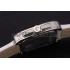 Gucci White Leather Strap Polished Stainless Steel Bezel White Dial 80218