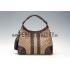 Gucci Medium Woven Tassels Brown Leather Trim Guccissima Hobo 607326 Replica