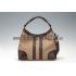 Gucci Medium Woven Tassels Brown Leather Trim Guccissima Hobo 607326 Replica