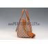 Gucci Lady Web GG Canvas Boston Bag Brown