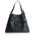 Cheap Gucci Shoulder bags 282309 Black Cow Leather Ladies Handbag Replica