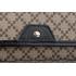 Cheap Gucci Canvas Medium Flap Messenger Bag Black Trim