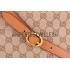 Gucci Bright Bit GG Canvas Cognac Leather Trim  Handle Tote