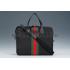 Gucci Techno Signature Web Canvas Black Briefcase 18926940