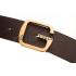 Replica Gucci Brown Leather Belt with G Square Buckle