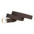 Replica Gucci Brown Leather Belt with G Square Buckle