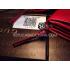 Gucci Red Brown Wallet Clutch Calfskin