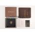 Gucci Bi-Fold Wallet With Gold Gucci Logo Black Replica