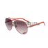 Gucci Aviator With Gucci Logo Orange Sunglasses 307825 Replica