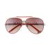 Gucci Aviator With Gucci Logo Orange Sunglasses 307825 Replica