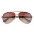 Gucci Signature Logo Gold Frame Brown Lenses Sunglasses 308145