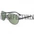 Gucci Aviator Wrap Black Frame Green Lens Sunglasses 308210