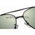 Gucci Aviator Wrap Black Frame Green Lens Sunglasses 308210