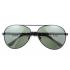 Gucci Aviator Wrap Black Frame Green Lens Sunglasses 308210