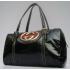 Replica Gucci  Handle bags 170010 Black Cow Leather Ladies