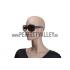 Gucci Oversized Round Leather Dark Blue Sunglasses 307819