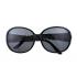 Gucci Oversized Round Leather Dark Blue Sunglasses 307819