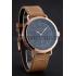 Hamilton Navy Pioneer Small Second Black Dial Rose Gold Case Light Brown Leather Strap