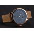 Hamilton Navy Pioneer Small Second Black Dial Rose Gold Case Light Brown Leather Strap