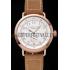 Hamilton Navy Pioneer Small Second White Dial Rose Gold Case Light Brown Leather Strap