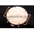 Hamilton Navy Pioneer Chrono White Dial Rose Gold Case Light Brown Leather Strap Replica