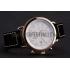 Hamilton Navy Pioneer Chrono White Dial Rose Gold Case Black Leather Strap