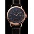 Hamilton Navy Pioneer Black Dial Rose Gold Case Black Leather Strap