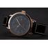 Hamilton Navy Pioneer Black Dial Rose Gold Case Black Leather Strap